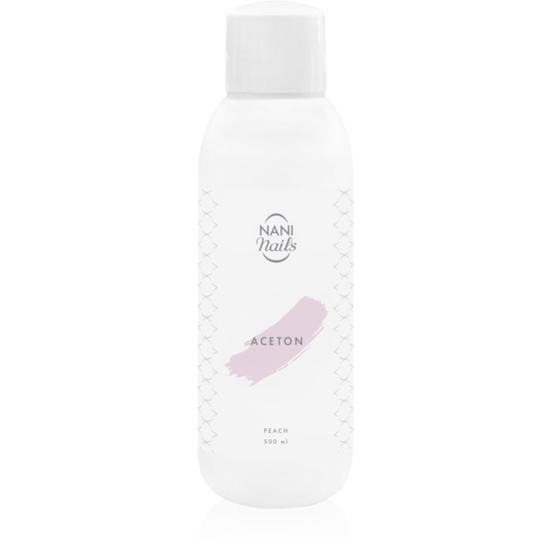 NaniNails NANI Peach tiszta aceton a gél lakk eltávolítására 500 ml-ár
