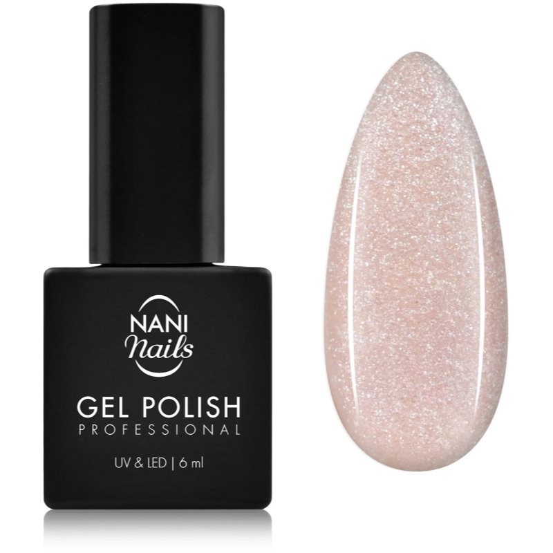 NaniNails NANI Professional géles körömlakk árnyalat Sweet Pink Glitter 6 ml-ár