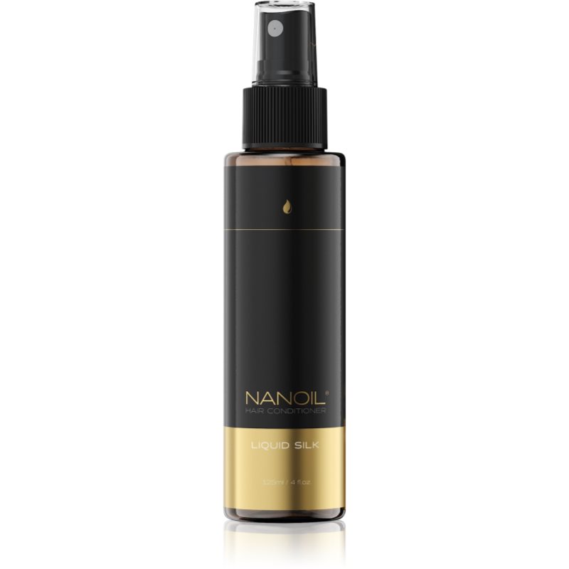 Nanoil Liquid Silk Kisimító öblítést nem igénylő kondícionáló hajra 125 ml-ár