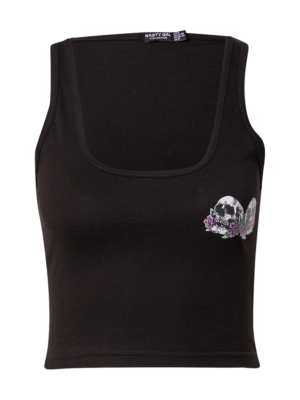 Nasty Gal Top  zöld / orchidea / fekete / fehér-Hungary