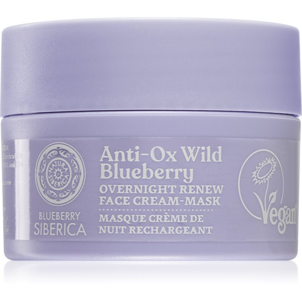 Natura Siberica Anti-Ox Wild Blueberry megújító éjszakai krémes arcmaszk 50 ml-Ár