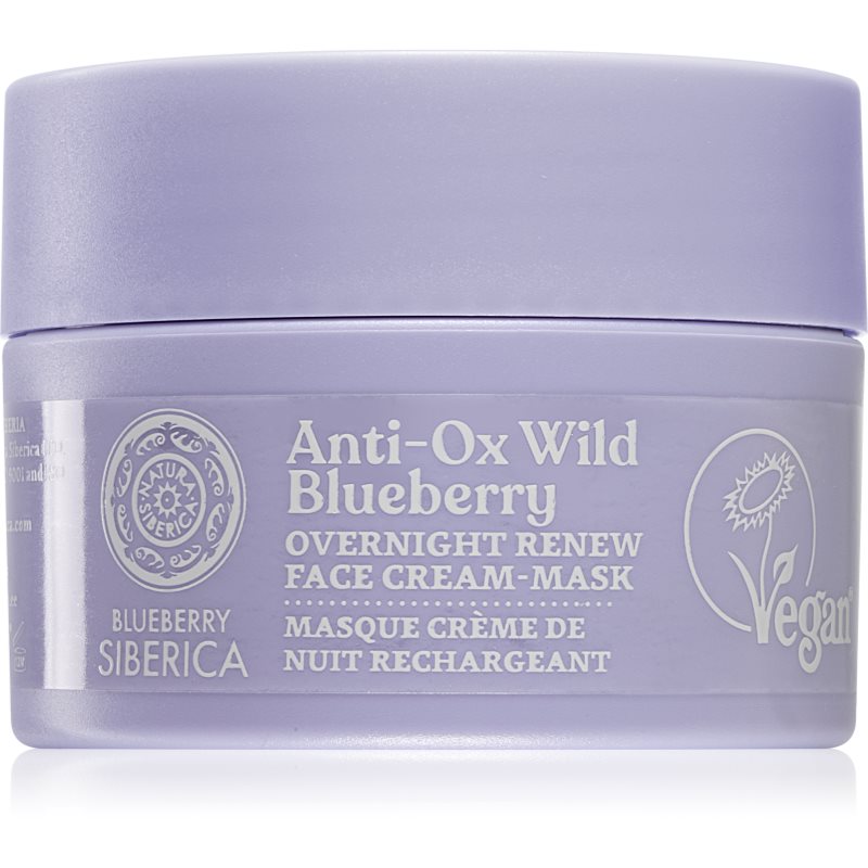 Natura Siberica Anti-Ox Wild Blueberry megújító éjszakai krémes arcmaszk 50 ml-Ár