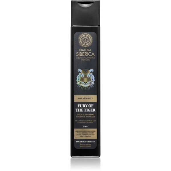 Natura Siberica For Men Only energizáló sampon haj és test 250 ml-Ár