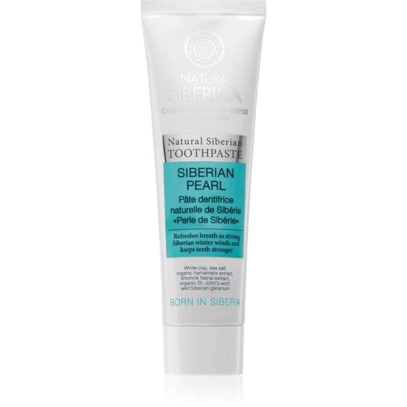 Natura Siberica Natural Siberian Siberian Pearl fogfehérítő fogkrém a friss lehelletért 100 g-Ár