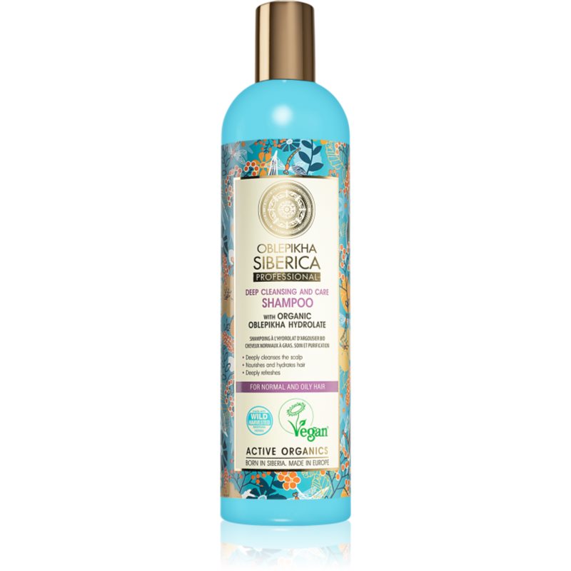 Natura Siberica Oblepikha (Sea-Buckthorn) mélyen tisztító sampon normál és zsíros hajra 400 ml-Ár