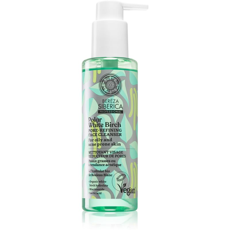 Natura Siberica Polar White Birch tisztító gél a pórusok összehúzására 145 ml-Ár