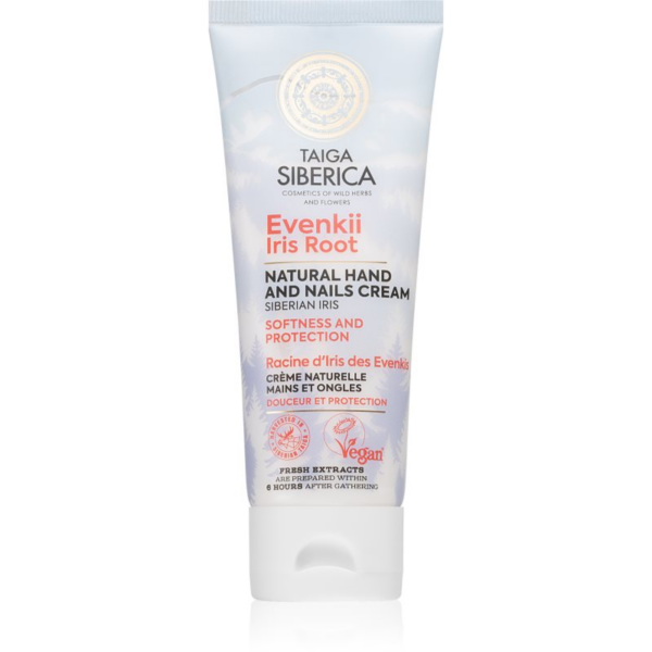 Natura Siberica Taiga Siberica Evenkii Iris Root bőrfinomító krém kézre és körmökre 75 ml-Ár