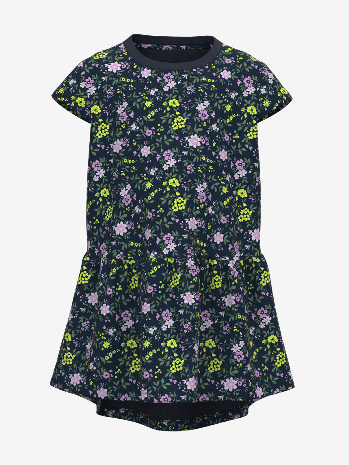Navy Blue Girly Floral Dress Name It Vigga