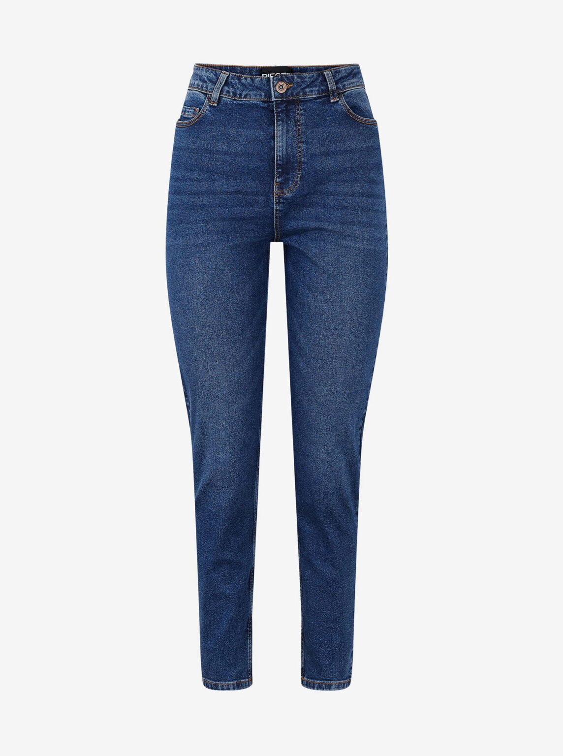 Navy Blue Mom Jeans Pieces Kesia - Ladies