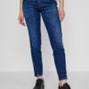 Navy Blue Women's Straight Fit Jeans Diesel D-Jevel - Women