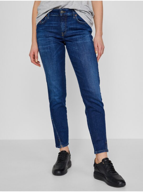 Navy Blue Women's Straight Fit Jeans Diesel D-Jevel - Women