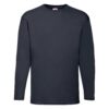 Navy Value Men's Long Sleeve T-shirt Fruit of the Loom