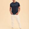 Navy blue Iconic combed cotton t-shirt Fruit of the Loom