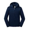 Navy blue children's sweatshirt with hood and zipper Authentic Russell