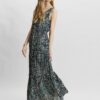 Navy blue floral maxi dress VERO MODA Hannah - Women