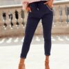 Navy blue pants Yups cwd0454. R98
