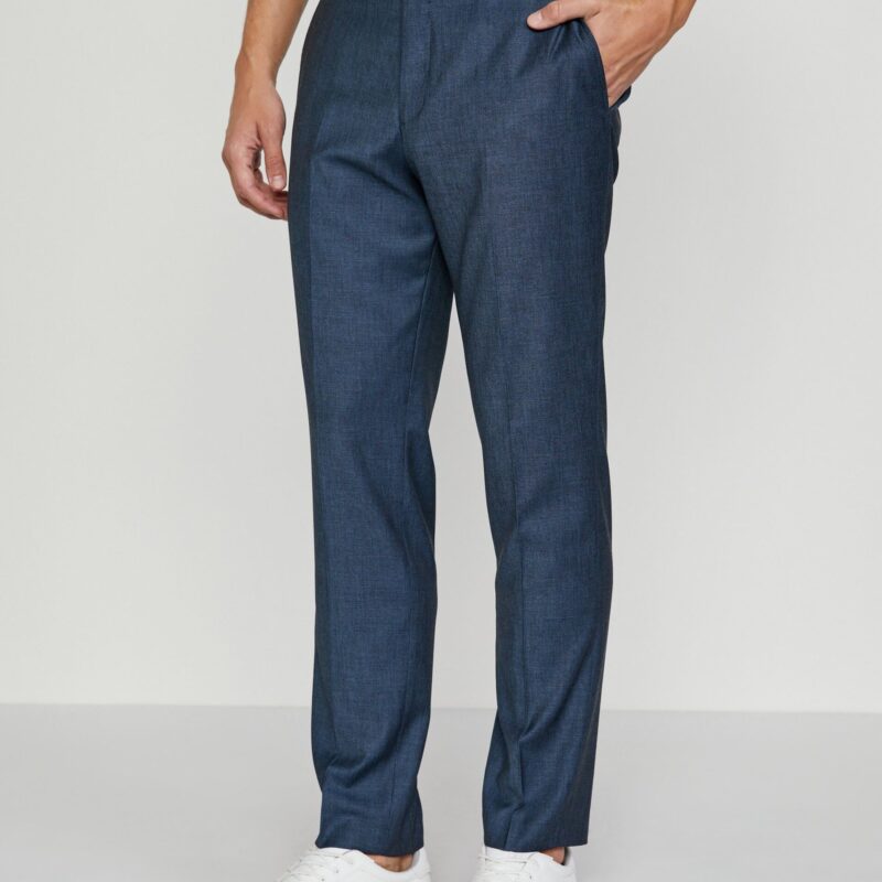 Navy blue suit trousers with wool blend Selected Homme My Lob - Men