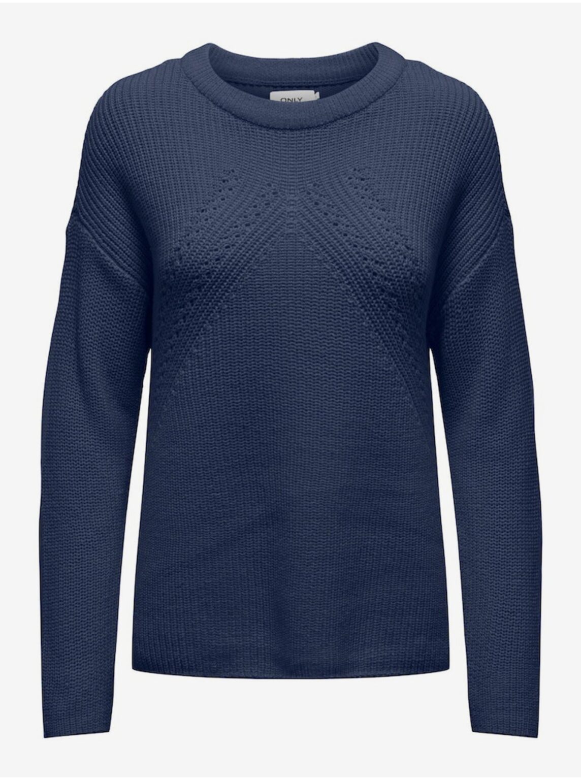 Navy blue women's basic sweater ONLY Bella - Women