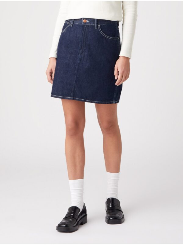 Navy blue women's denim skirt Wrangler - Women