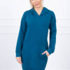 Navy dress with hood