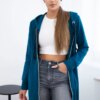 Navy dress with hood and hood