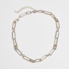 Necklace - gold and silver colors