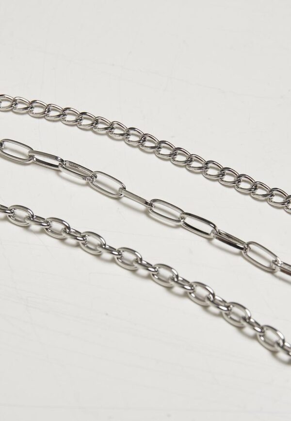 Necklace with razor blade - silver color