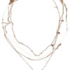 Necklace with star layering - gold color