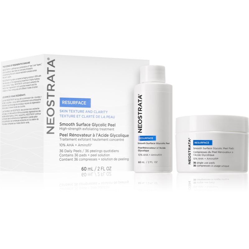 NeoStrata Resurface Smooth Surface Glycolic Peel egylépéses peeling otthoni használatra A.H.A.-val (Alpha Hydroxy Acids) 60 ml-Ár