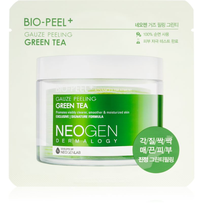 Neogen Dermalogy Bio-Peel+ Gauze Peeling Green Tea arctisztító peeling párnácskát élénk és hidratált bőr 1 db-Ár
