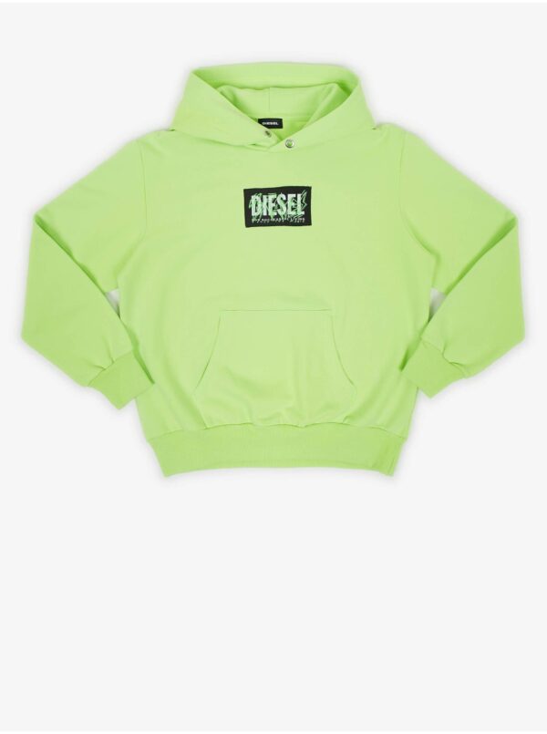 Neon Green Girls' Hoodie Diesel - Girls