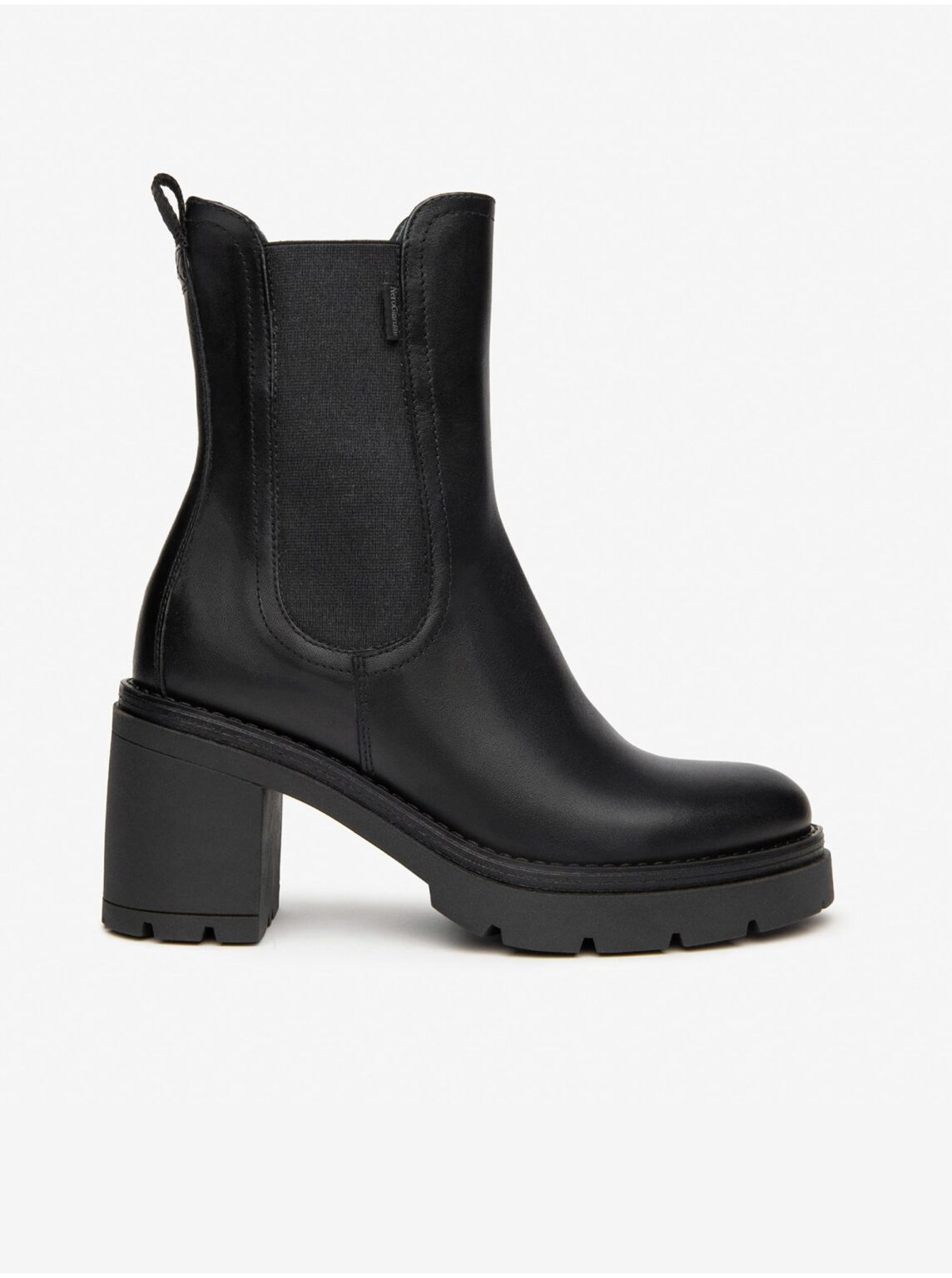 NeroGiardini Black leather chelsea heeled boots Nero Giardini - Women's