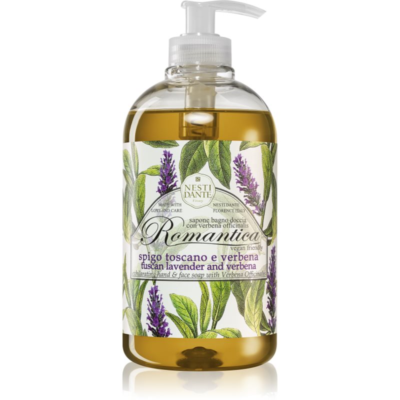 Nesti Dante Romantica Wild Tuscan Lavender and Verbena gyengéd folyékony szappan 500 ml-Eredeti