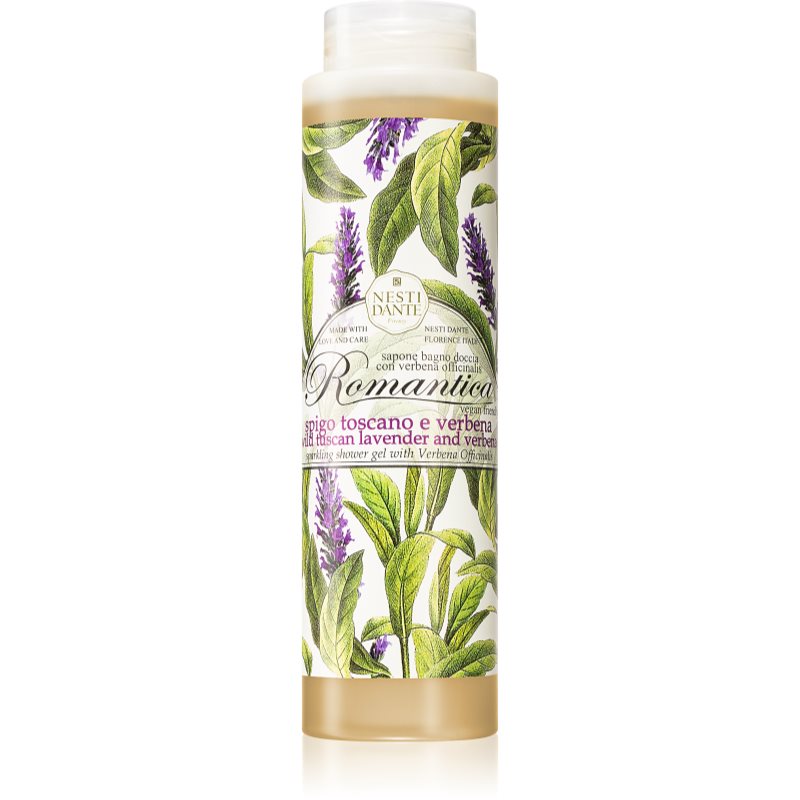 Nesti Dante Romantica Wild Tuscan Lavender and Verbena gyengéd tusfürdő gél 300 ml-ár