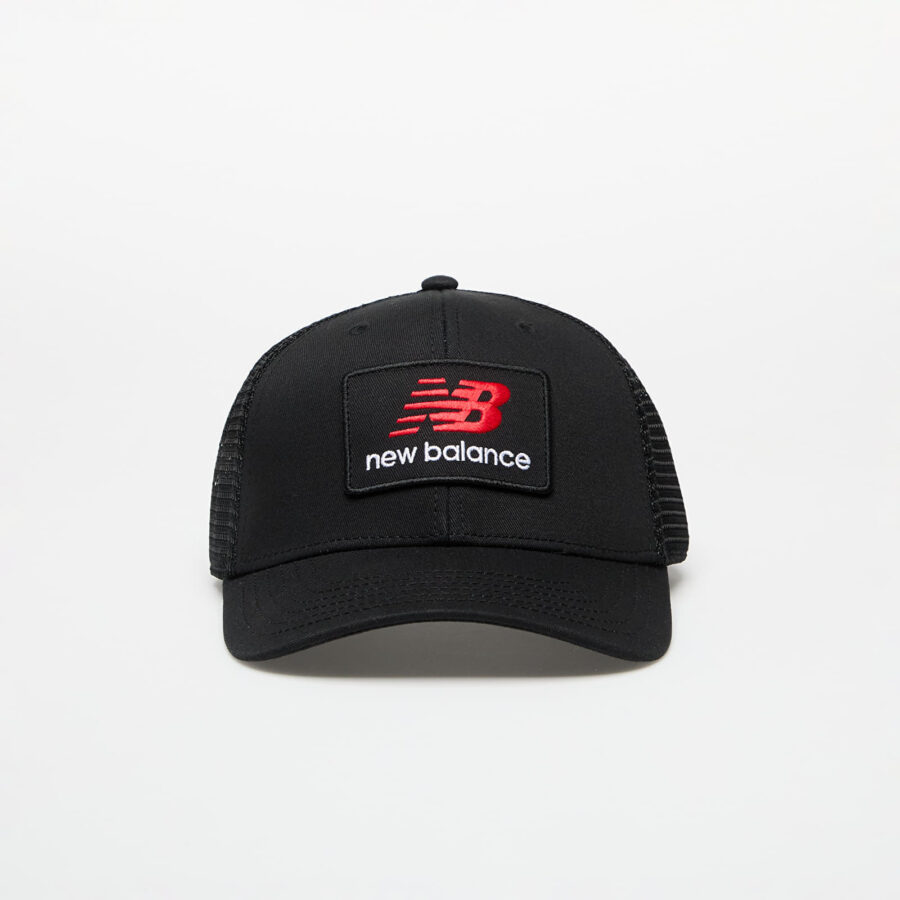 New Balance Stacked Patch Logo Trucker Cap Black Universal-alacsony-ár