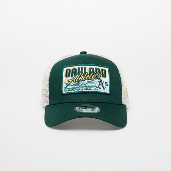 New Era 9FORTY Af Trucker MLB Patch Oakland Athletics Dark Green Universal-alacsony-ár