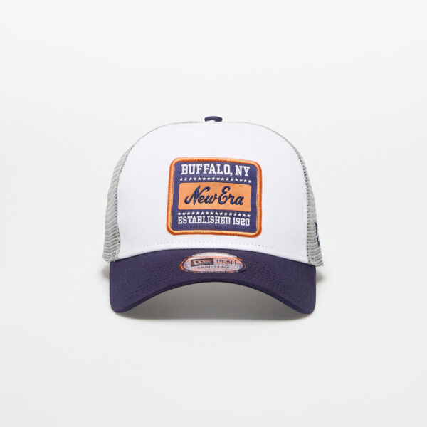 New Era 9FORTY Af Trucker Patch Cot Canv White/ Light Navy Universal-alacsony-ár