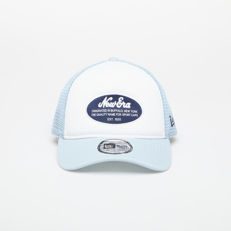 New Era 9FORTY Oval Foam Patch Trucker Cap White/ Pastel blue Universal-alacsony-ár