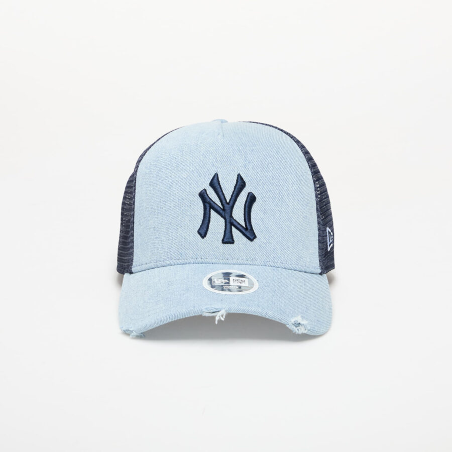 New Era 9FORTYw Af Trucker MLB Denim New York Yankees Pab Universal-alacsony-ár