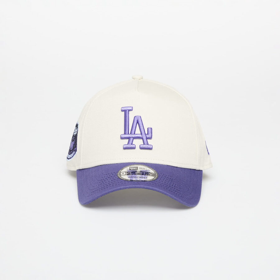 New Era Aframe MLB Ws Patch Los Angeles Dodgers Ivory/ Purple Universal-alacsony-ár