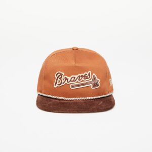 New Era Atlanta Braves Cord Golfer Snapback Cap Brown S-M-alacsony-ár