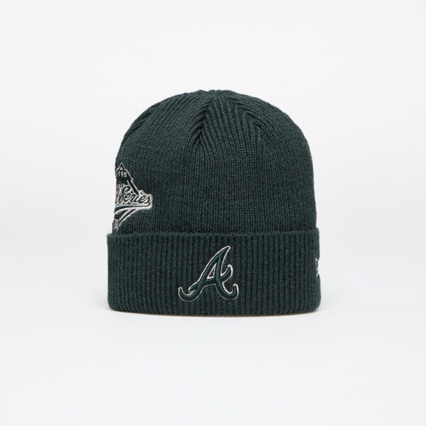 New Era Atlanta Braves Knit Medium MLB Ws Patch Beanie Dark Green Universal-alacsony-ár