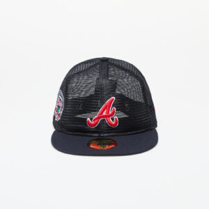 New Era Atlanta Braves MLB Mesh Patch 59FIFTY Fitted Cap Navy 7 1/8-alacsony-ár
