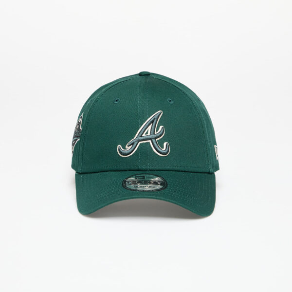 New Era Atlanta Braves MLB Seasonal Ws 9FORTY Adjustable Cap Dark Green Universal-alacsony-ár