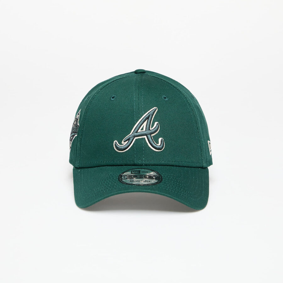 New Era Atlanta Braves MLB Seasonal Ws 9FORTY Adjustable Cap Dark Green Universal-alacsony-ár