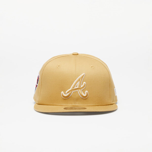 New Era Atlanta Braves Side Patch 9FIFTY Snapback Cap Bronze/ Nfl Brown Suede S-M-alacsony-ár