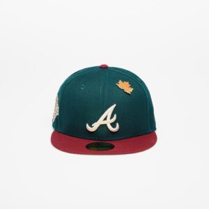 New Era Atlanta Braves Ws Contrast 59Fifty Fitted Cap New Olive/ Optic White 7 1/2-alacsony-ár
