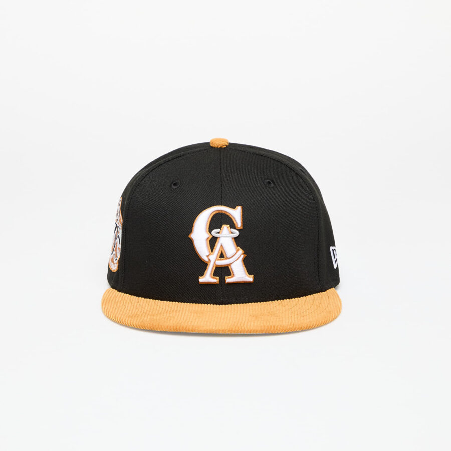 New Era California Angels MLB Contrast Cord 59FIFTY Cap Black 7 1/4-alacsony-ár