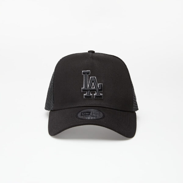 New Era Cap 9Forty Af Trucker Mlb Bob Team Logo Los Angeles Dodgers Black/ Black Universal-alacsony-ár