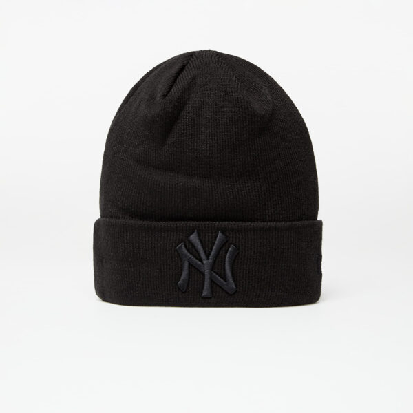 New Era Cap Mlb Essential Cuff Knit New York Yankees Black/ Black Universal-alacsony-ár